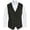 Black, variant on Men's 5 Button Faux Suede Vest