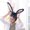 Black, variant on Under 7$ Hot Sales Summer Sales Girl Funny Animal Cute Rabbit Ear Hat Cap Head Cover Plush Gift Dress Party White One Size