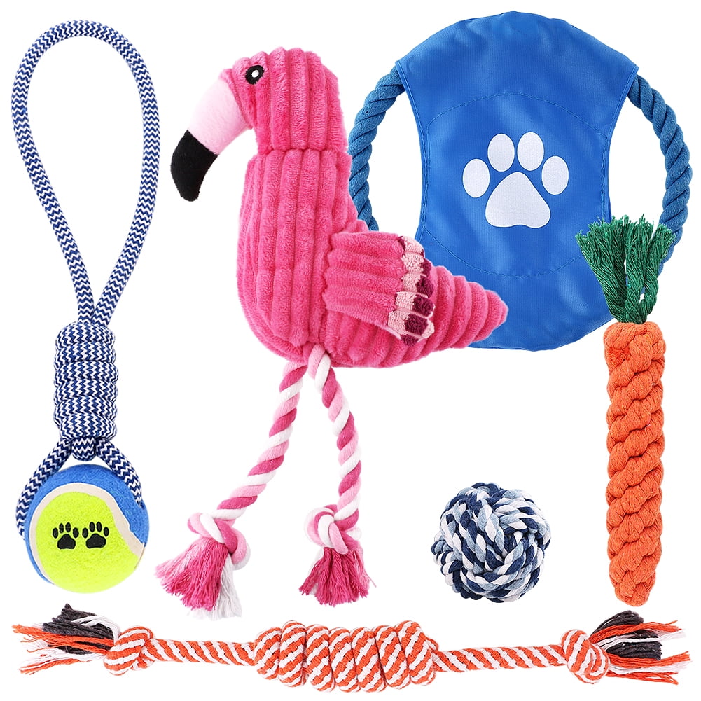 Petbobi Dog Chew Toys for Puppy Teething Holiday Gift Set Dog Rope
