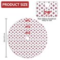 thumbnail image 2 of 36 Inch Christmas Tree Skirt – Velvet Plush Tree Mat, Soft Thickened Polyester with Red Ties, Single-Sided Printing, Available in 30in/36in/48in, Perfect for Holiday Xmas Tree Decoration, 2 of 7