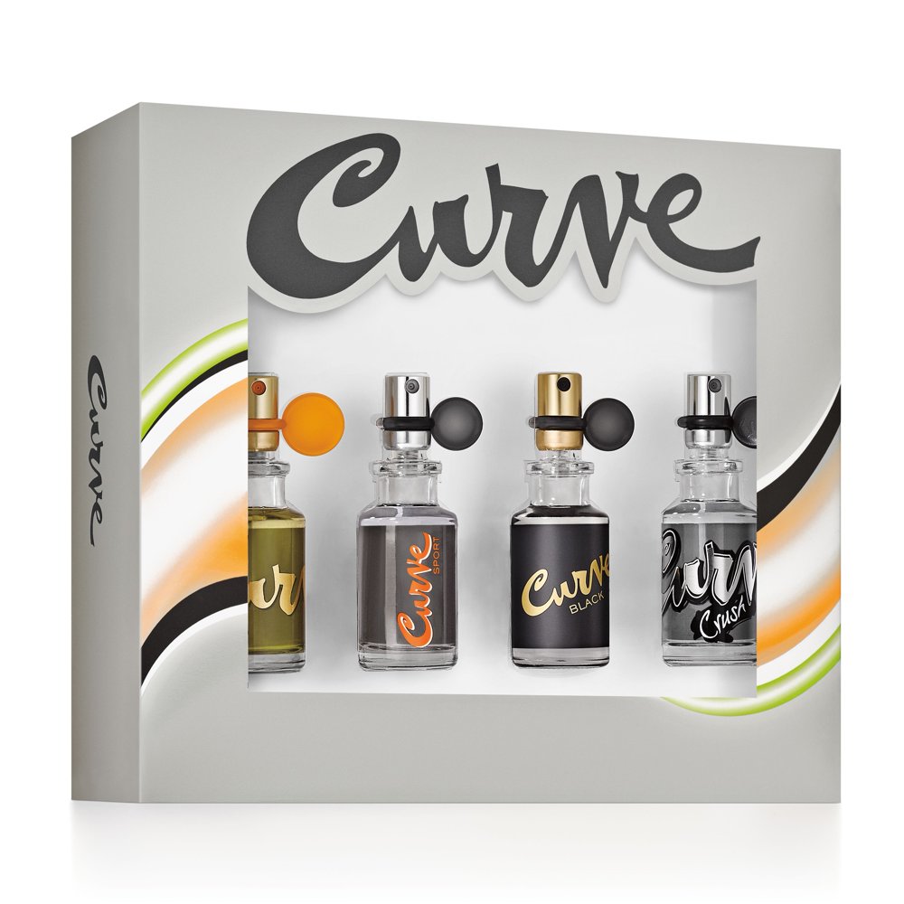 Curve Fragrance Collection Gift Set for Men, 4 piece