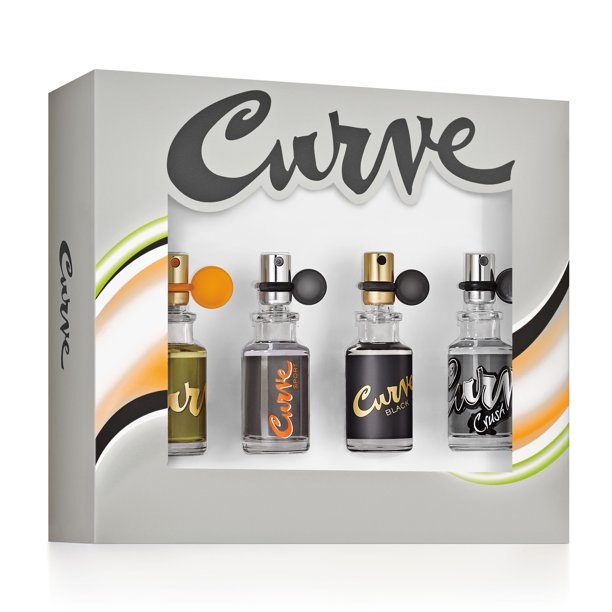 Curve Fragrance Collection Gift Set for Men, 4 piece