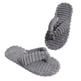 thumbnail image 2 of Willtoo Womens Flip Flops Slippers with Memory Foam Cute Corduroy Bow House Slippers Indoors Outdoors Soft Anti-Skid Open Top, 2 of 6