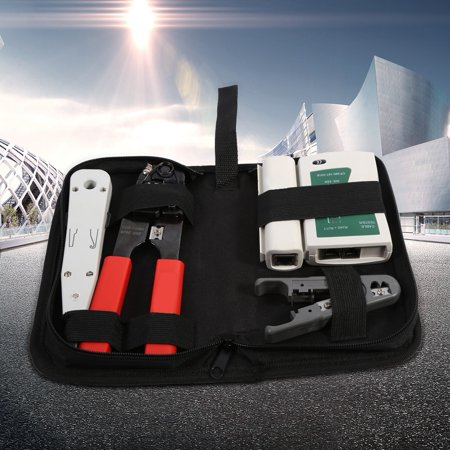 Knifun RJ45 RJ11 LAN Network Tool Set Kit Cable Tester Crimper Wire Cutter Punch Down,Computer Maintenance Repair