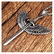 thumbnail image 3 of Collar pendiente de la vendimia Sunnimix para hombres plata, 3 of 8