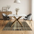 thumbnail image 3 of ODIKA Alfombras Interlocking Stripe Motif Rectangular Para Habitacion Non-Slip Chair-Friendly for Dining Room, Under Table, Home Office, 3 of 7
