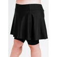 thumbnail image 3 of Calypsa Women's and Women's Plus High Waisted Midi Swim Skort with Attached Shorts, 3 of 10