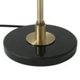 thumbnail image 4 of Rancho Mirage Table Lamp - Matte Black & Gold-Leaf Shade Weathered Brass, 4 of 11
