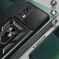 thumbnail image 5 of for Xiaomi 13 Lite Case with Slide Camera Cover for Men, Military Grade Drop Protective Phone Cover Case with Ring Kickstand for Xiaomi 13 Lite/Civi 2 SJ Red, 5 of 10