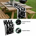 thumbnail image 5 of American Flag Table Runner - 108 Inch Long, Kitchen Dining Table Runner Dresser Scarves, Black US Flag Eagle Farmhouse Decor for Coffee Tables Wedding Party Banquet, 5 of 8