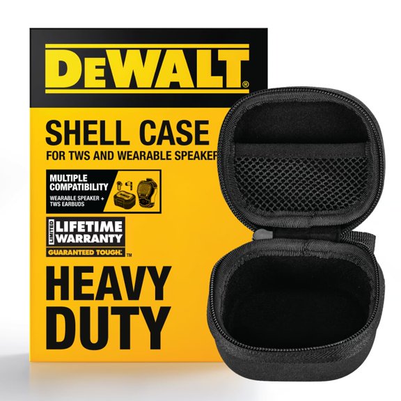 Funda protectora para auriculares DEWALT para auriculares y altavoz TWS