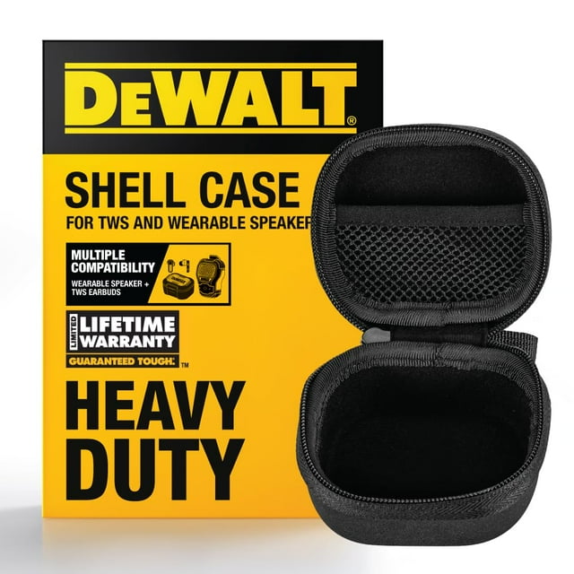 Funda protectora para auriculares DEWALT para auriculares y altavoz TWS