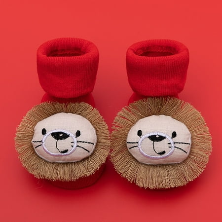 

TOWED22 Christmas Socks Cartoon Winter Thickened Baby Socks Antiskid Baby Floor Socks Baby C