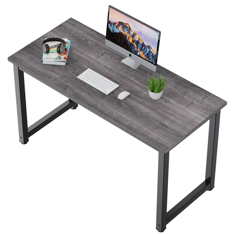HOMEMAXS Computer Desk Simple Writing Desk with Metal Legs Laptop
