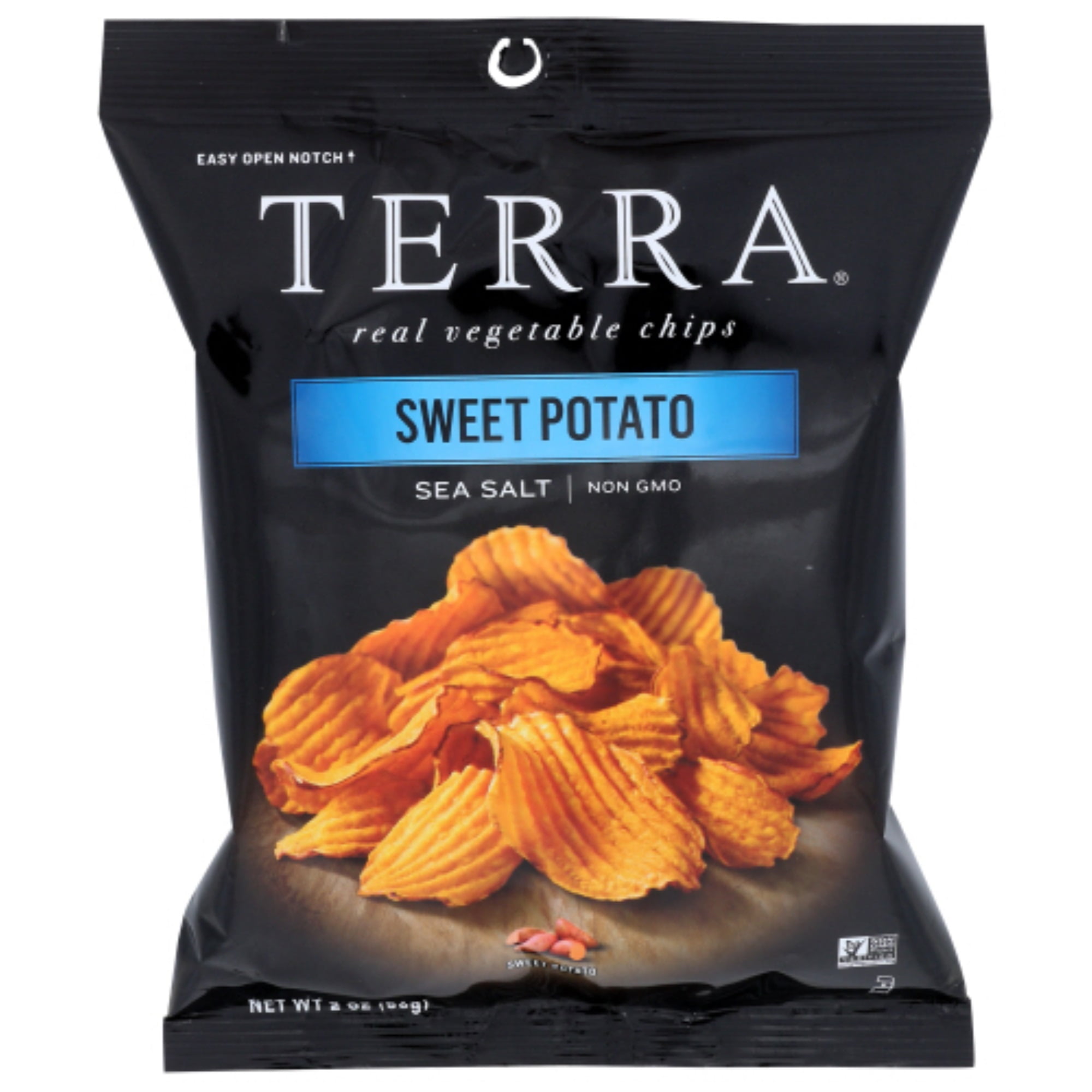 Terra Sweet Potato Vegetable Chips with Sea Salt, 2 Oz (Pack of 8