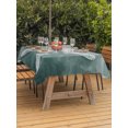 thumbnail image 3 of Outdoor Tablecloth with Umbrella Hole for Patio/Picnic/Party/Camping, Green Coastal Waterproof Table Cloth Rectangle Table Cover Washable, Summer Ocean Beach Nautical Modern Starfish (60"x 84"), 3 of 9