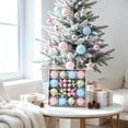 thumbnail image 4 of Neoargh 44 Pack Christmas Balls Ornaments, Macaron Shatterproof Christmas Ornaments Set, Xmas Seasonal Cute Hanging Pendants Gift Package for Tree Party Holiday Indoor Decor, 4 of 6
