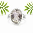 thumbnail image 3 of SATYAVIE JEWELLERY Handmade Silver Ring 925 Sterling Silver Ring for Women Morganite Gemstone Ring Daily Wear Ring Gemstone Ring Size US 10.5, 3 of 7