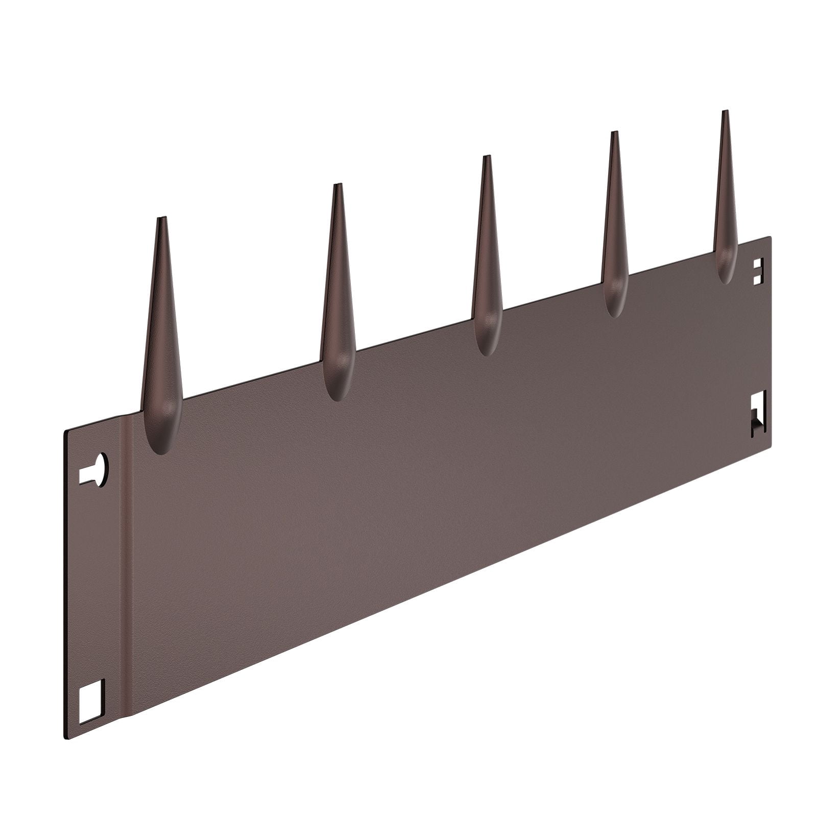5 Pack Steel Landscape Edging, 39 x 5 Inch Rust Resistant Bendable Metal Garden Border, Heavy Duty Brown Lawn Edging, Easy Install Yard Divider for Flower Bed and Pathway