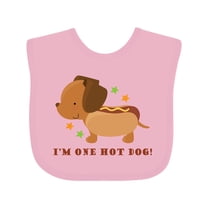 Inktastic Dachshund Hot Dog Funny Boys or Girls Baby Bib