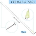thumbnail image 2 of 10 agujas dispensadoras de acero inoxidable 304, calibre 20, largas, con conector Luer., 2 of 9