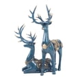 thumbnail image 6 of 1 Pair Lover Deer Statue Retro Deer Sculpture Blue Statue Bedroom Book Shelf, 6 of 11