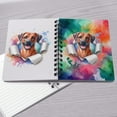 thumbnail image 4 of Funny Watercolor Adorable Rhodesian Ridgeback Peeking Through Torn Paper Effect Spiral Bound Journal Ridgebacks Dog Lover Gifts 5x7in Spiral Notebook - 00026, 4 of 5