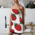 thumbnail image 4 of Cotton Bath Towels for Bathroom - Cute Fresh Strawberry Microfiber Quick Dry Towels for Body Bath Sheets, Personalized Beach Towel, Soft Shower Towels for Travel Home Beach 27*55in, 4 of 7
