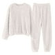 thumbnail image 3 of Conjuntos de pijama cálidos y suaves para mujer. Cómodos pantalones de felpa oversize. Ropa de estar por casa. Conjunto de 2 piezas. Talla única., 3 of 7