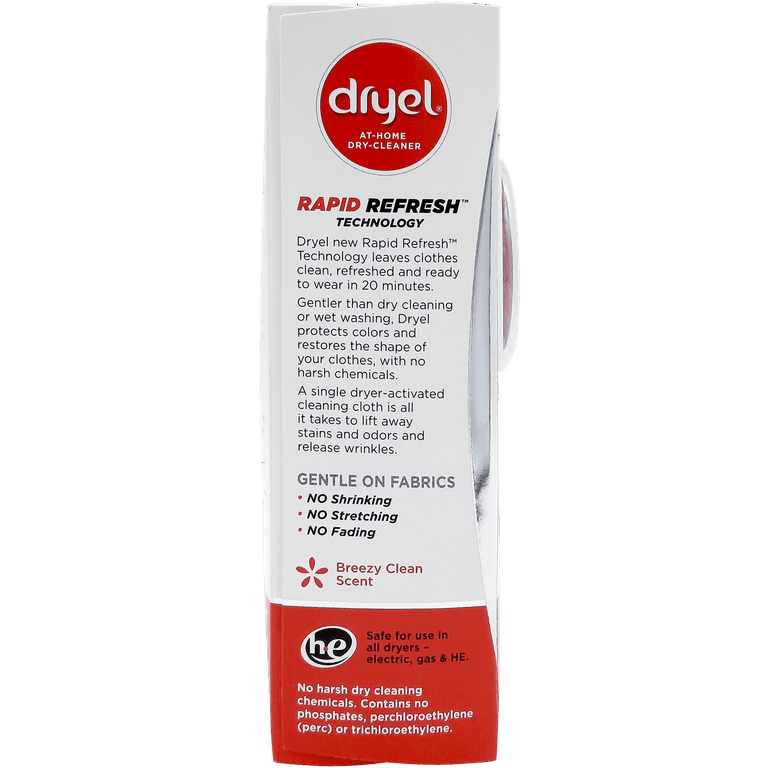 Dryel Refill Cloths, Clean Breeze 6 Count (Pack of 2)