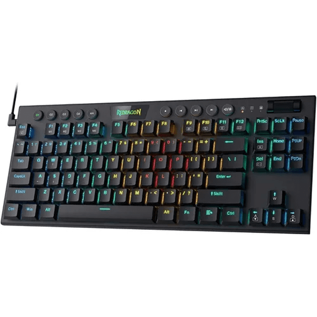 Teclado Mecanico Gamer Redragon Horus TKL K621-RGB Blue Switch Redragon PC Gaming