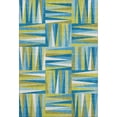 thumbnail image 2 of Addison Rugs Mayfield Premium Machine Washable Transitional Squares Teal Rectangle Rug, 3' x 5', 2 of 6