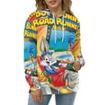 thumbnail image 7 of Looney Tunes Bugs Bunny Hoodie 3D Print Pullover Hooded Long Sleeve Sweatshirts Tops Blouse with Pocket for Mens Womens, 7 of 7