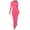 Hot Pink, variant on Women Bodycon Maxi Dress Long Sleeve Ruched Elegant Party Formal Spring Wedding Guest Dresses Black L