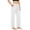 White, variant on Khunlpohl Womens Sports Pants Workout Yoga Straight Leg Pant Drawstring Elastic Waist Casual Athletic Trousers with Pockets