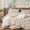 Beige, variant on Beige Floral Comforter Set Queen Size, Beige Leaf Floral Stripe Bedding Set, 3 Pieces 100% Cotton Comforter with 2 Pillowcases, Soft Lightweight Neutral Bedding Set All Seasons