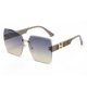 thumbnail image 1 of Gafas de sol cuadradas sin marco con borde recortado, gafas de sol de moda personalizadas con marco grande, hechas de PC, 1 of 5