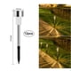 thumbnail image 2 of Luces solares para caminos, paquete de 12, acero inoxidable IP44, impermeables, encendido/apagado automático, luces solares LED para exteriores para paisajes, 2 of 7