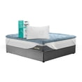 thumbnail image 1 of Base Gris Individual + Almohada + Top Fresh + Colchón Smile, 1 of 10