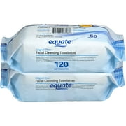 Equate Original Clean Facial Cleansing Towelettes, 60 Ct, 2 Pk