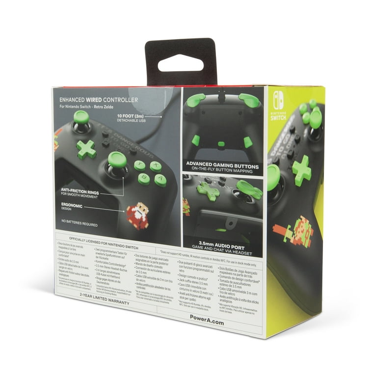 PowerA Enhanced Wired Controller for Nintendo Switch - Retro Zelda