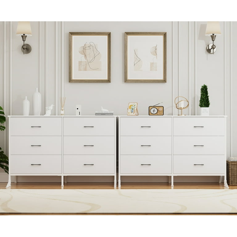 47.3'' Compact 6-Drawer Dresser Chest, Storage Tower for Bedroom