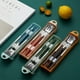 thumbnail image 5 of Juego de utensilios de viaje reutilizables de acero inoxidable con estuche, fiambrera portátil para cubiertos para Camping y oficina, 5 of 5
