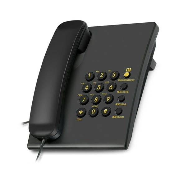 ROZYARD Senior Friendly Desk Wall Telephone With Large Buttons Redial Function For Home Office Use