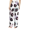 thumbnail image 3 of Pajama Pants Women, retro print leopard Sweatpants Soft Sleep Lounge Pants, Casual PJ Bottoms Pants with Pockets, 3 of 5