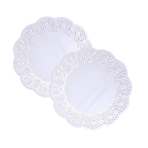 Round Lace Doilies, White, 41/2Inch, 20Count