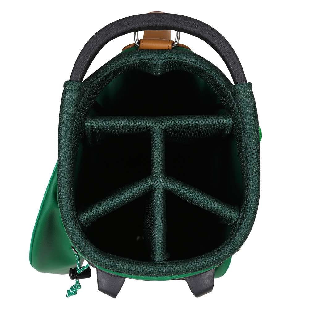 Filly Boys Women's Stand Golf Bag 8.5-Inch Lightweight Green Check Pattern with Dividers