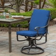 thumbnail image 3 of ARDEN Outdoor Midback Chair Cushion, 18 x 16.5, Rain-Proof, Fade Resistant Cobalt Blue Texture, 3 of 9