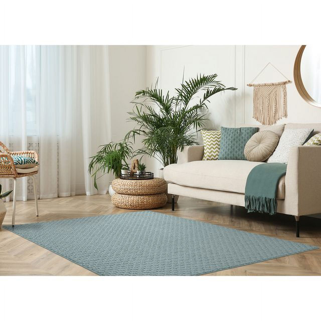 Garland Rug Town Square Sea Foam Indoor Area Rug, 8' x 10'