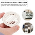 thumbnail image 5 of Raindrops 12Pcs Circular Stainless Steel Ventilation Grille for Cabinet and Furniture 6.4X6.4X0.4In, 5 of 7